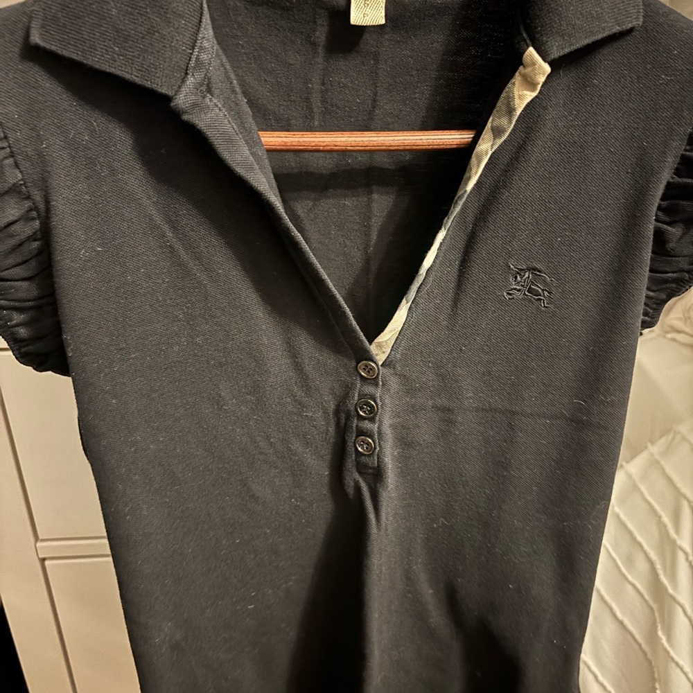 Burberry Black Polo Shirt